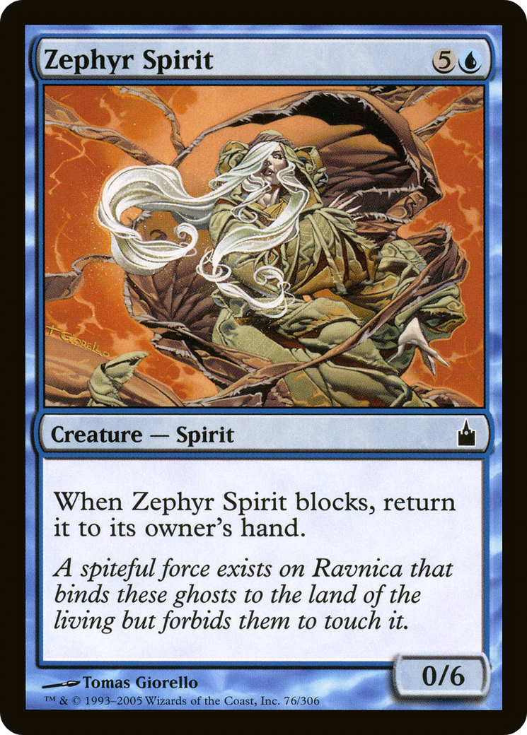 Zephyr Spirit (076) - Ravnica: City of Guilds
