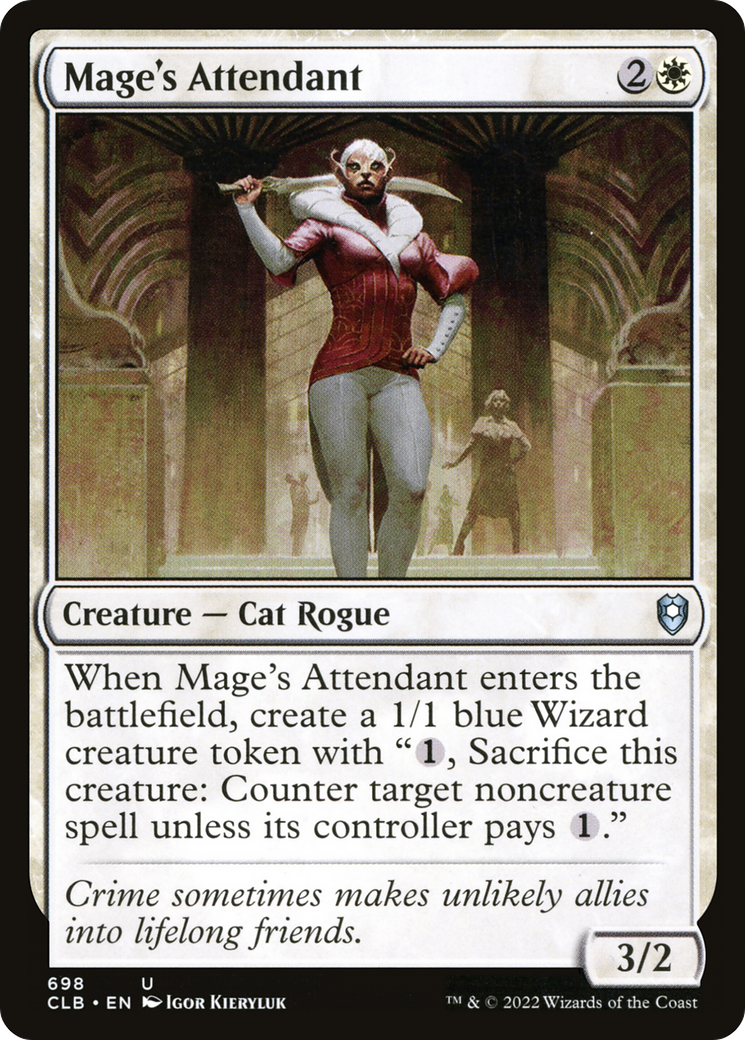 Mage's Attendant (698) - Commander Legends: Battle for Baldur's Gate