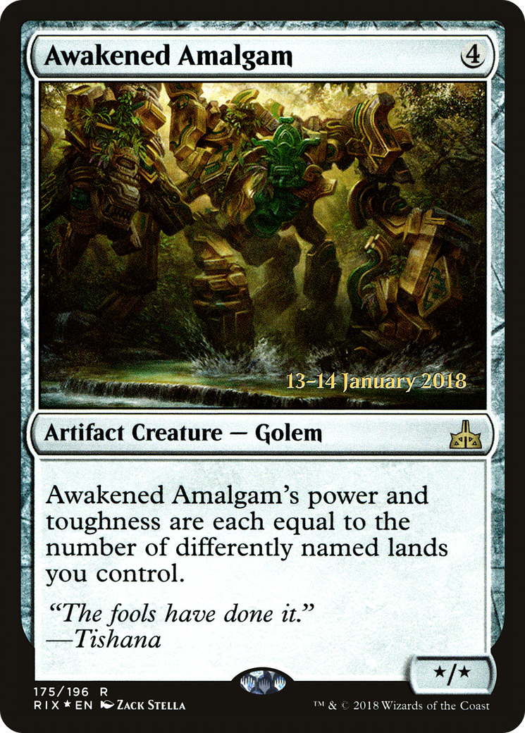 Awakened Amalgam (175s) Foil - Rivals of Ixalan Promos
