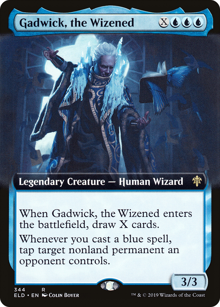 Gadwick, the Wizened (Extended Art) (344) - Throne of Eldraine