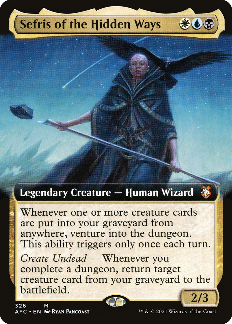 Sefris of the Hidden Ways (Extended Art) (326) - Forgotten Realms Commander