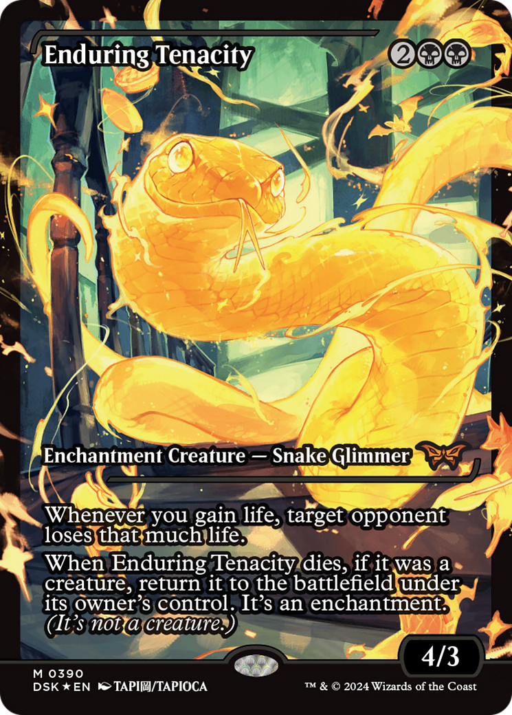 Enduring Tenacity (Showcase) (390) Foil - Duskmourn: House of Horror