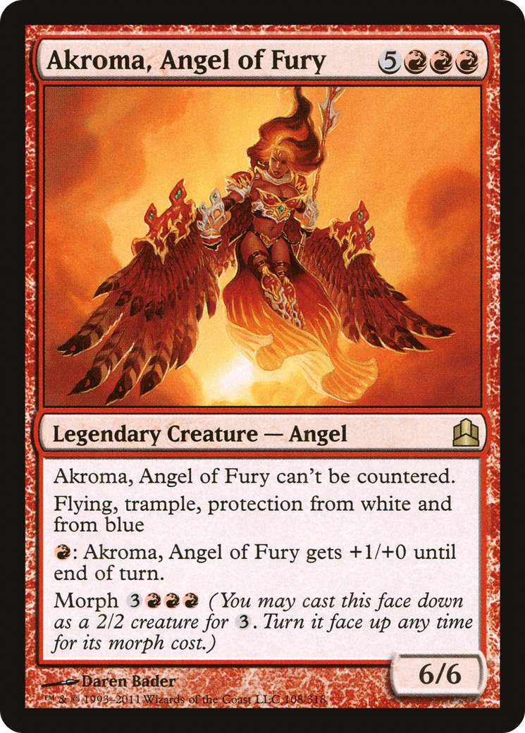 Akroma, Angel of Fury (108) - Commander 2011