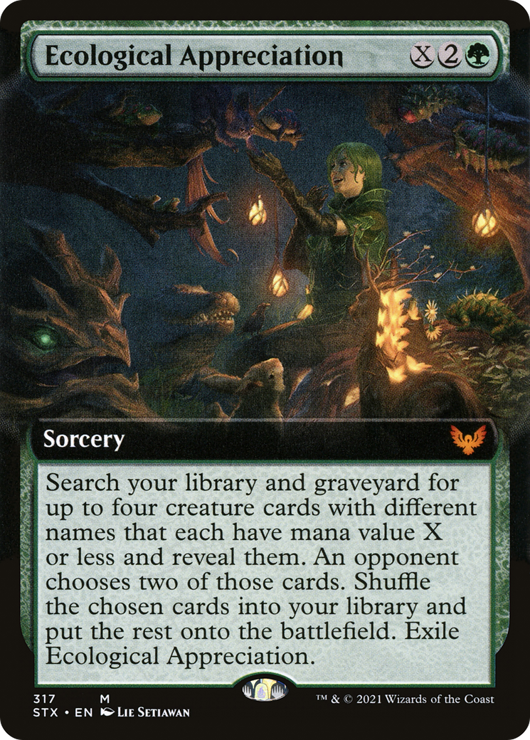 Ecological Appreciation (Extended Art) (317) Foil - Strixhaven: School of Mages