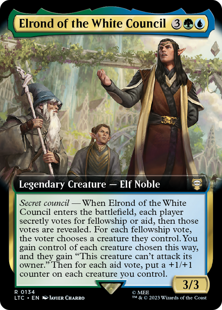 Elrond of the White Council (Extended Art) (134) - Tales of Middle-earth Commander