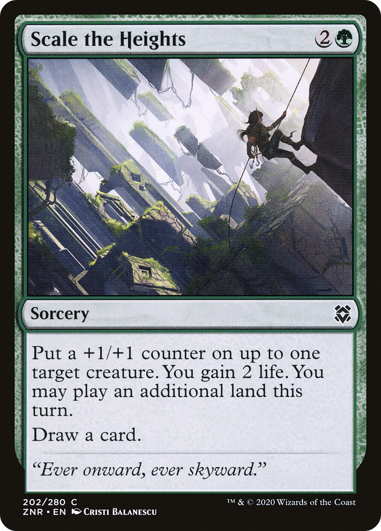 Scale the Heights (202) Foil - Zendikar Rising