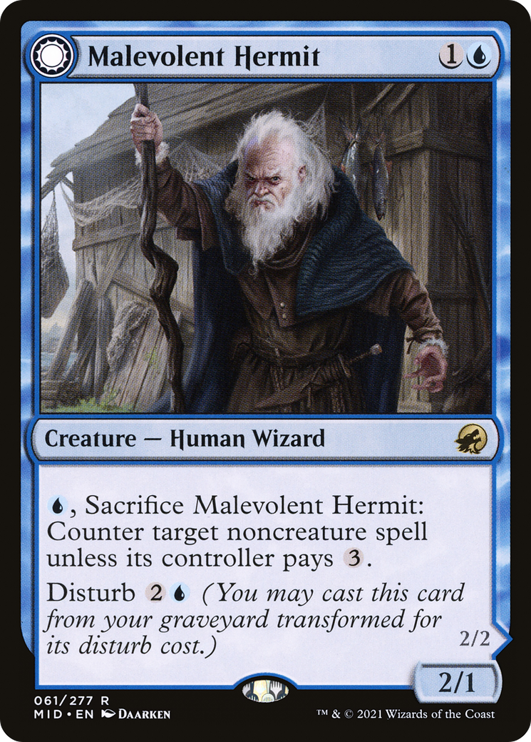 Malevolent Hermit (061) - Innistrad: Midnight Hunt