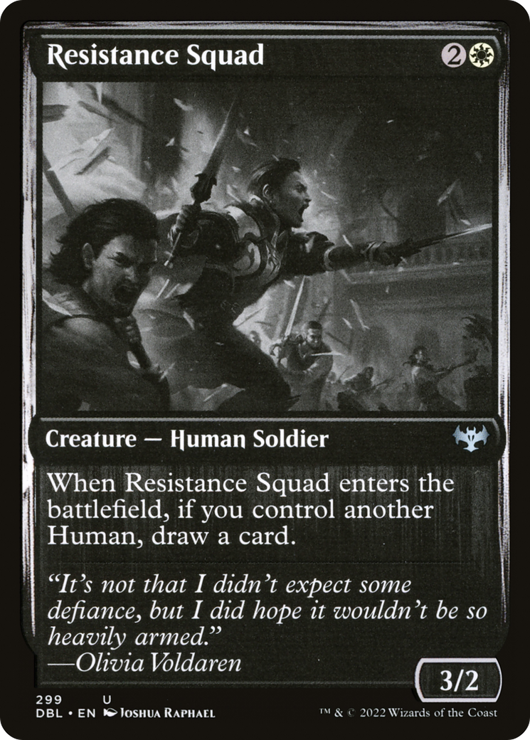 Resistance Squad (299) Foil - Innistrad: Double Feature