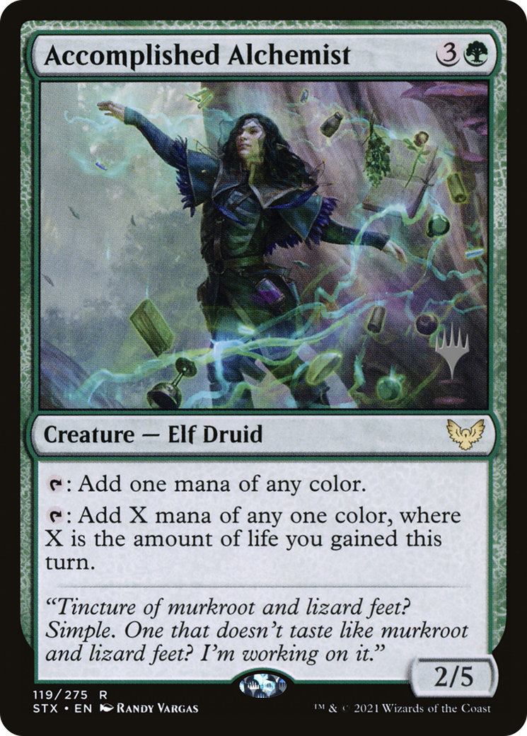 Accomplished Alchemist (119p) Foil - Strixhaven: School of Mages Promos