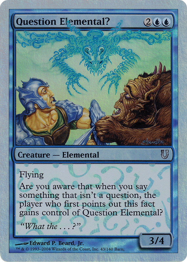 Question Elemental? (043) Foil - Unhinged