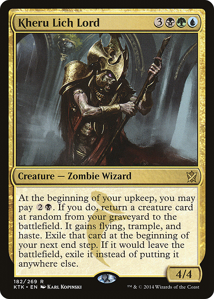 Kheru Lich Lord (182) Foil - Khans of Tarkir