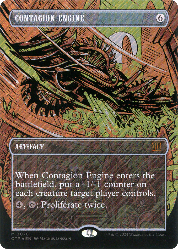 Contagion Engine (Textured Foil) (078) Foil - Breaking News