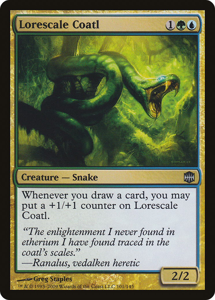 Lorescale Coatl (101) Foil - Alara Reborn