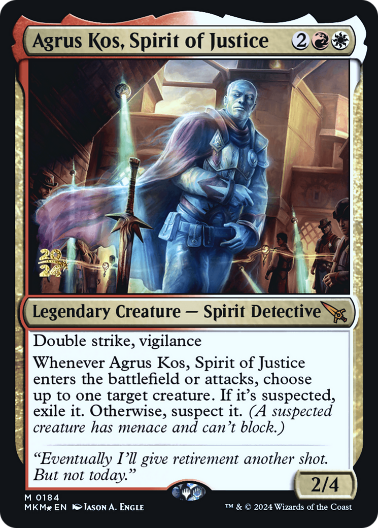 Agrus Kos, Spirit of Justice (184) Foil - Murders at Karlov Manor Promos