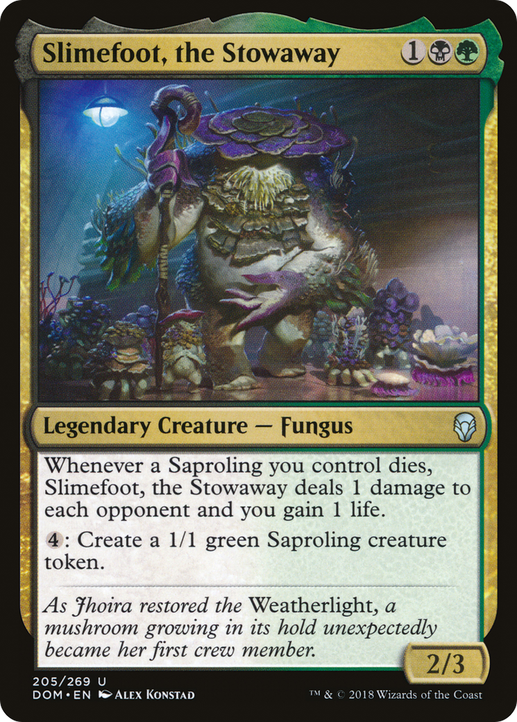 Slimefoot, the Stowaway (205) Foil - Dominaria