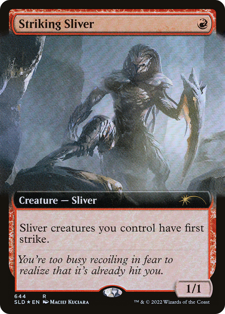 Striking Sliver (Extended Art) (644) Foil - Secret Lair Drop