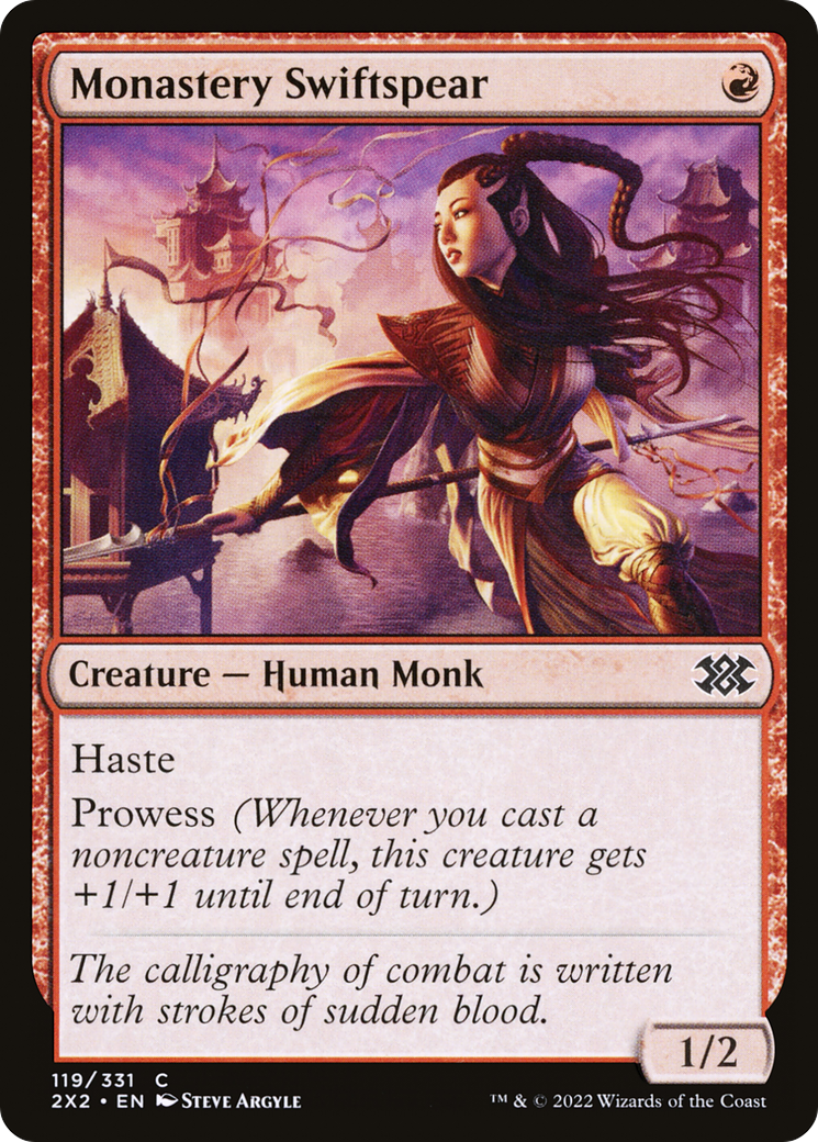 Monastery Swiftspear (119) Foil - Double Masters 2022