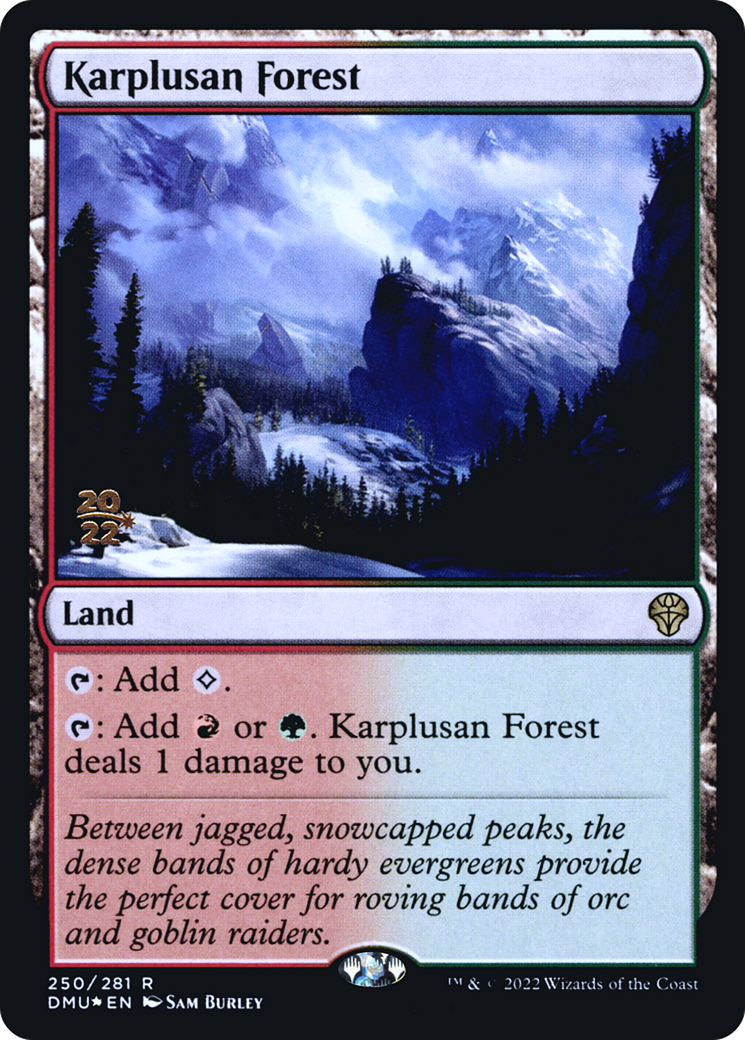 Karplusan Forest (250s) Foil - Dominaria United Promos