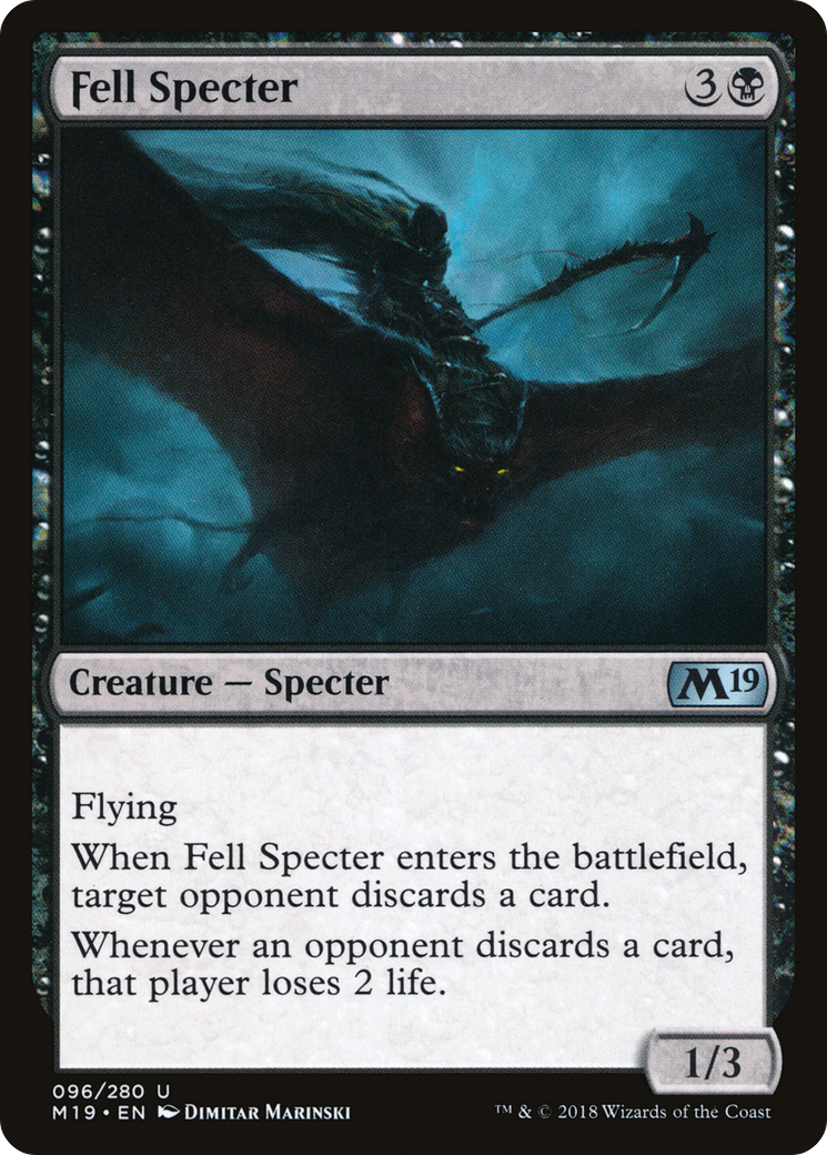 Fell Specter (096) Foil - Core Set 2019