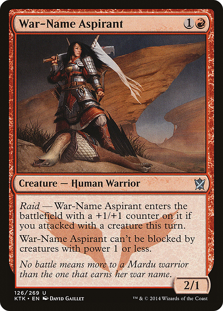 War-Name Aspirant (126) - Khans of Tarkir