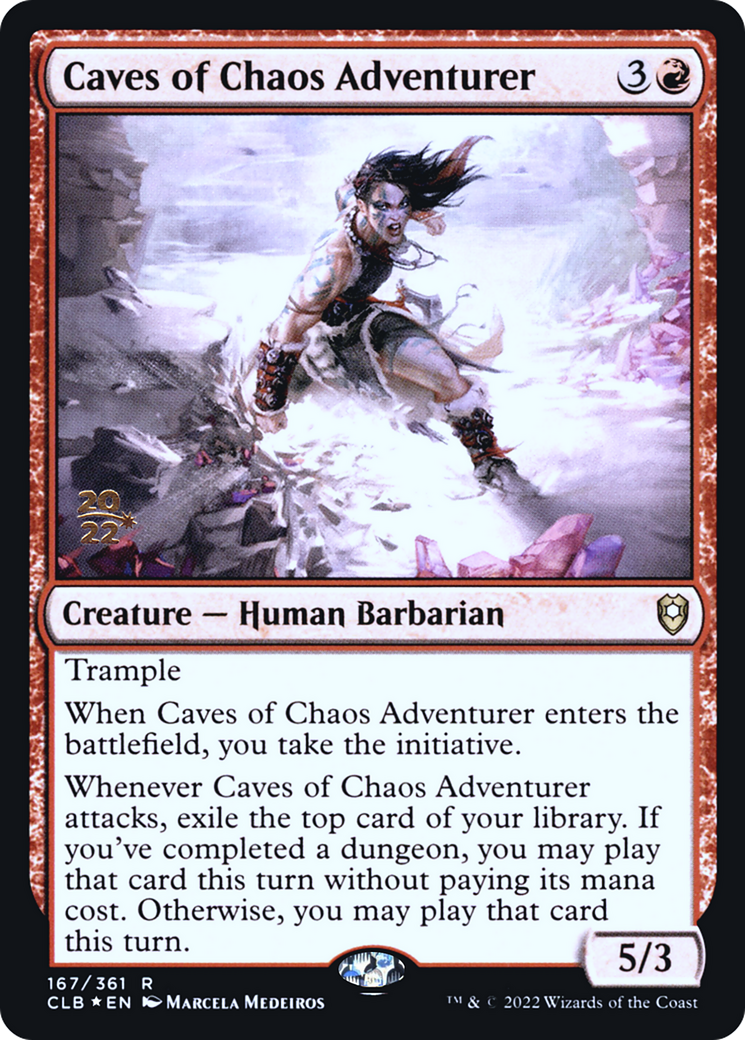 Caves of Chaos Adventurer (167) Foil - Battle for Baldur's Gate Promos