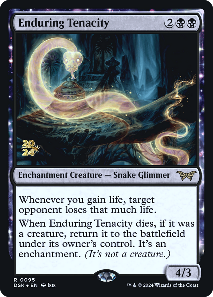 Enduring Tenacity (095) Foil - Duskmourn: House of Horror Promos