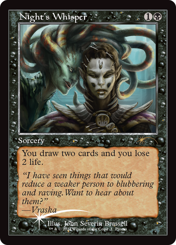 Night's Whisper (Retro) (001) Foil - Wizards Play Network 2024