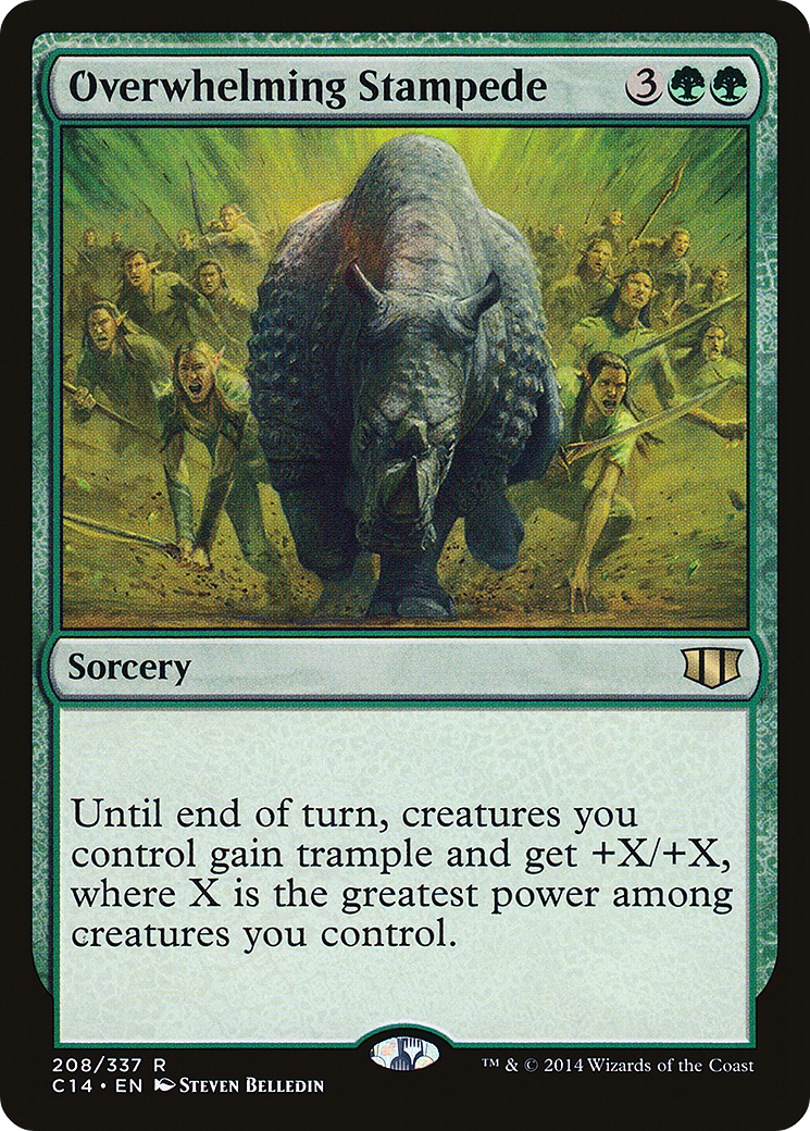 Overwhelming Stampede (208) - Commander 2014