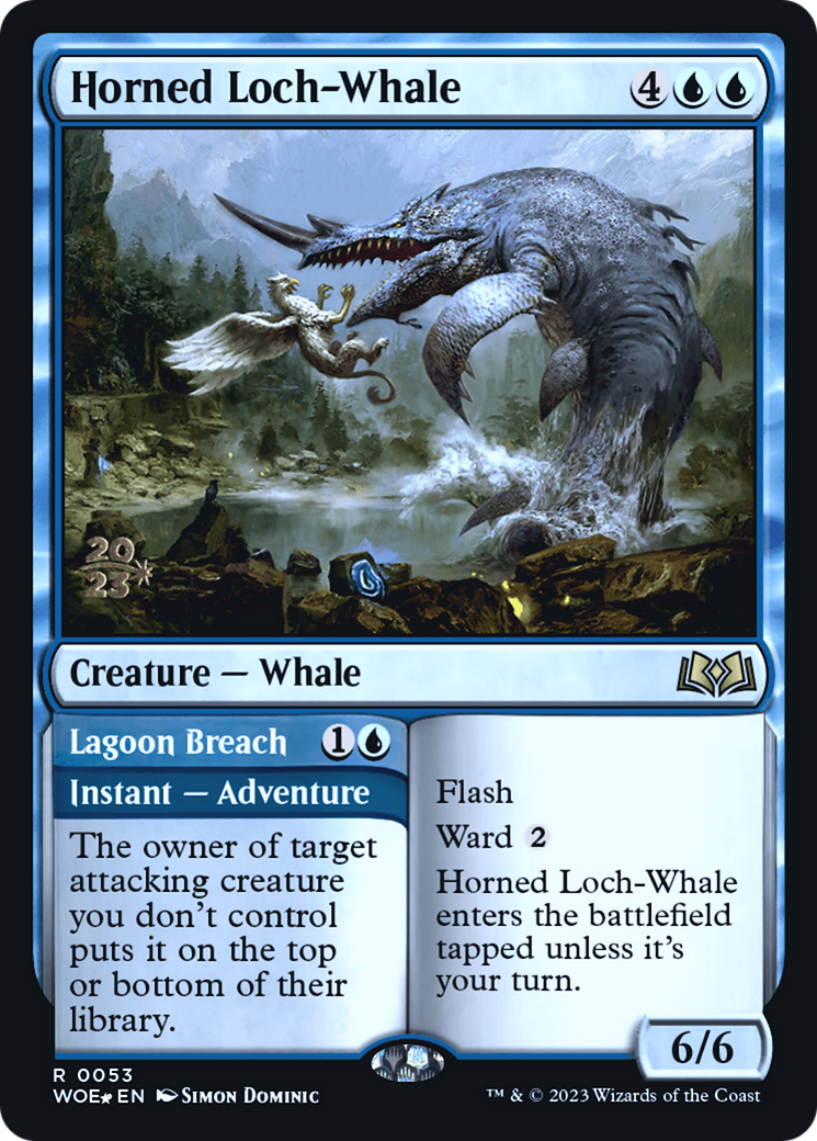 Horned Loch-Whale (053) Foil - Wilds of Eldraine Promos