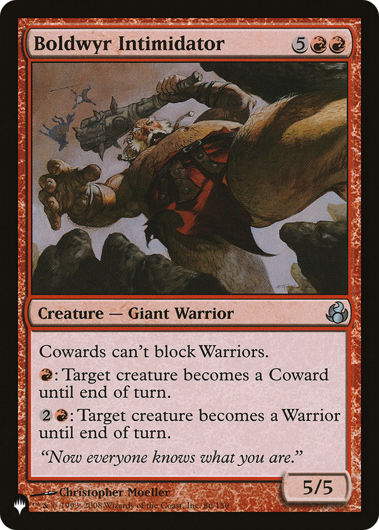 Boldwyr Intimidator (MOR-86) - The List