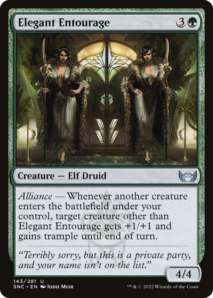 Elegant Entourage (143) Foil - Streets of New Capenna