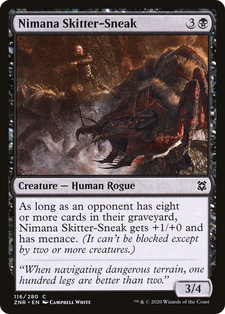 Nimana Skitter-Sneak (116) Foil - Zendikar Rising