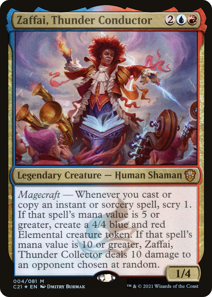 Zaffai, Thunder Conductor (004) Foil - Commander 2021