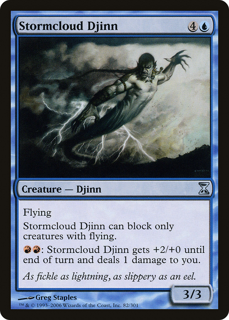Stormcloud Djinn (082) Foil - Time Spiral