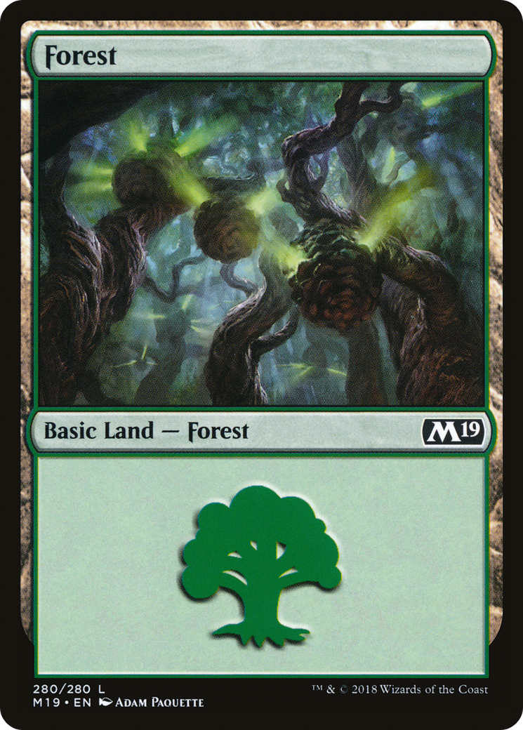 Forest (280) Foil - Core Set 2019
