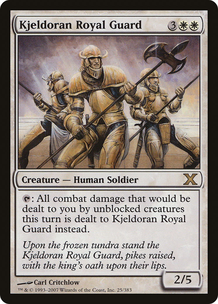 Kjeldoran Royal Guard (025) Foil - Tenth Edition
