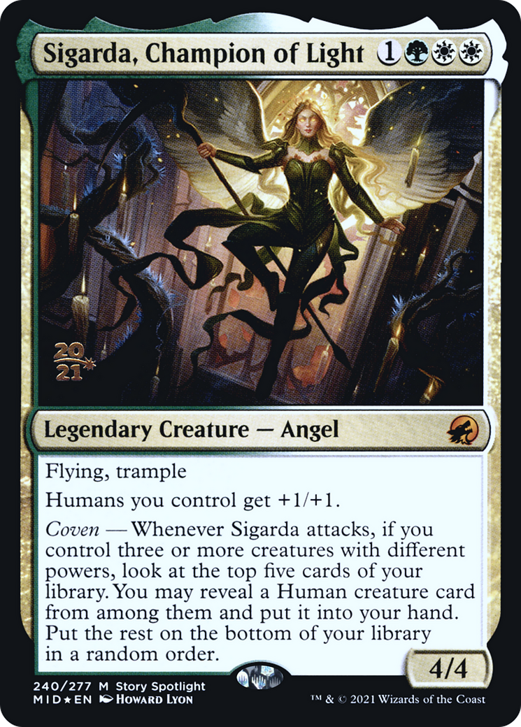 Sigarda, Champion of Light (240) Foil - Innistrad: Midnight Hunt Promos