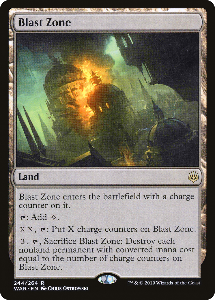 Blast Zone (244) Foil - War of the Spark