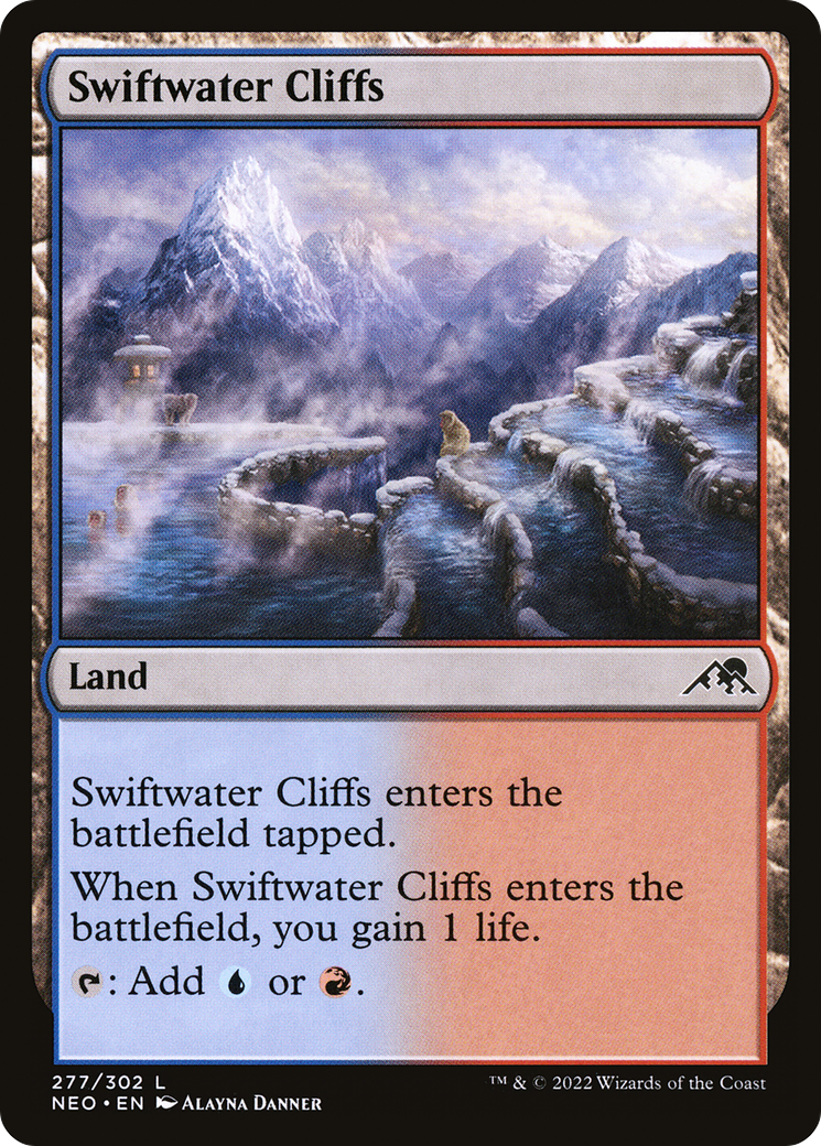 Swiftwater Cliffs (277) Foil - Kamigawa: Neon Dynasty