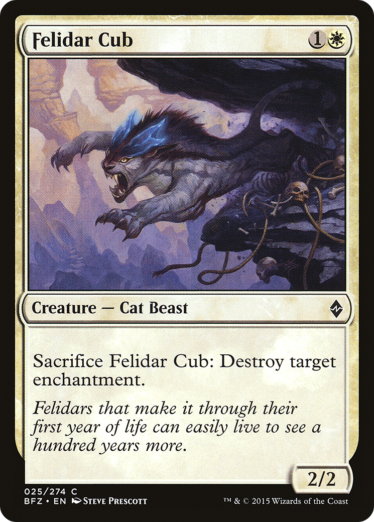 Felidar Cub (025) Foil - Battle for Zendikar