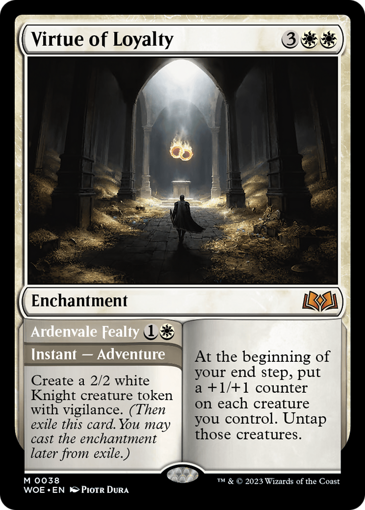 Virtue of Loyalty (038) Foil - Wilds of Eldraine