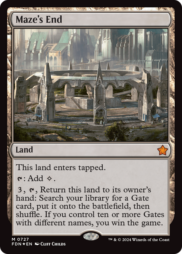 Maze's End (727) Foil - Foundations