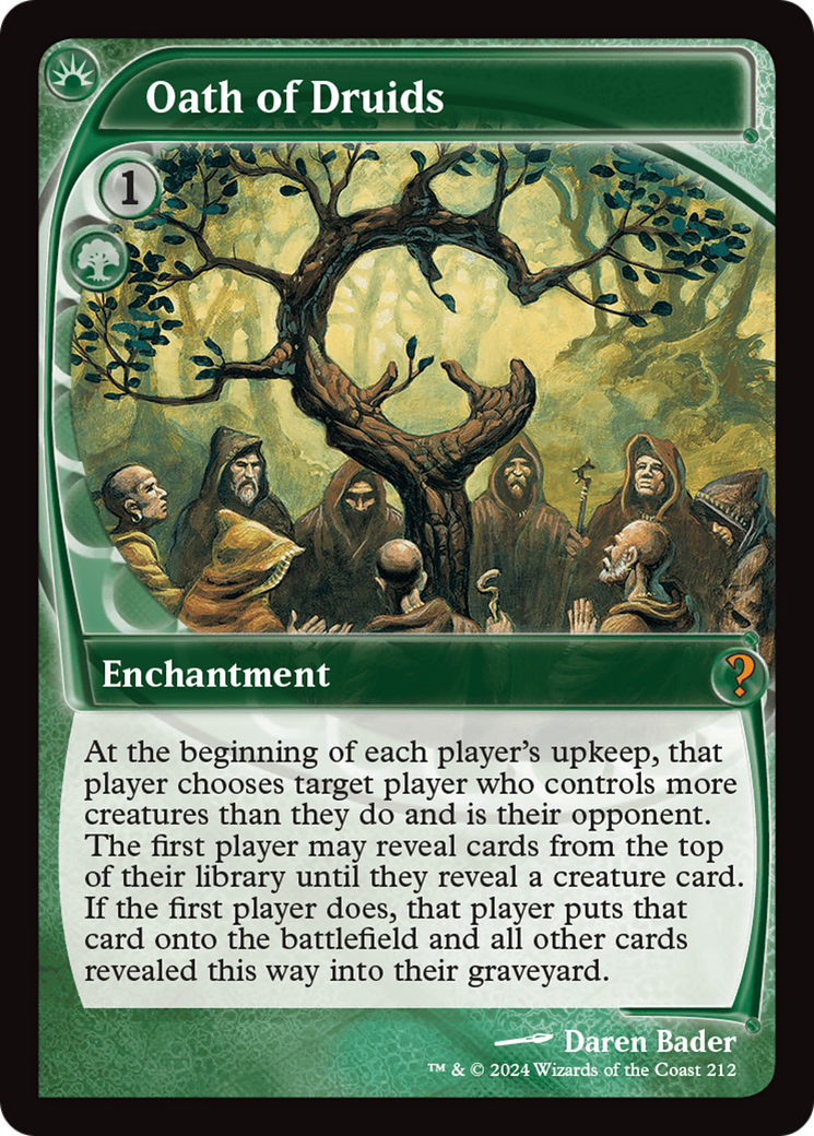 Oath of Druids (Future Sight) (212) Foil - Mystery Booster 2