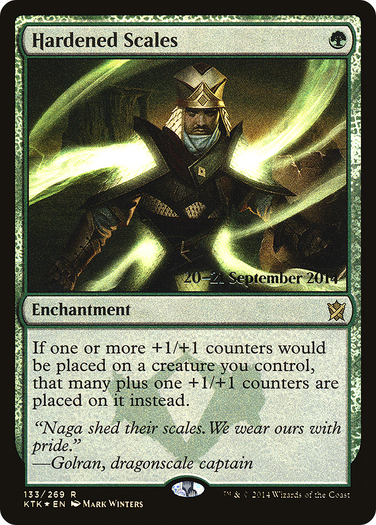 Hardened Scales (133s) Foil - Khans of Tarkir Promos