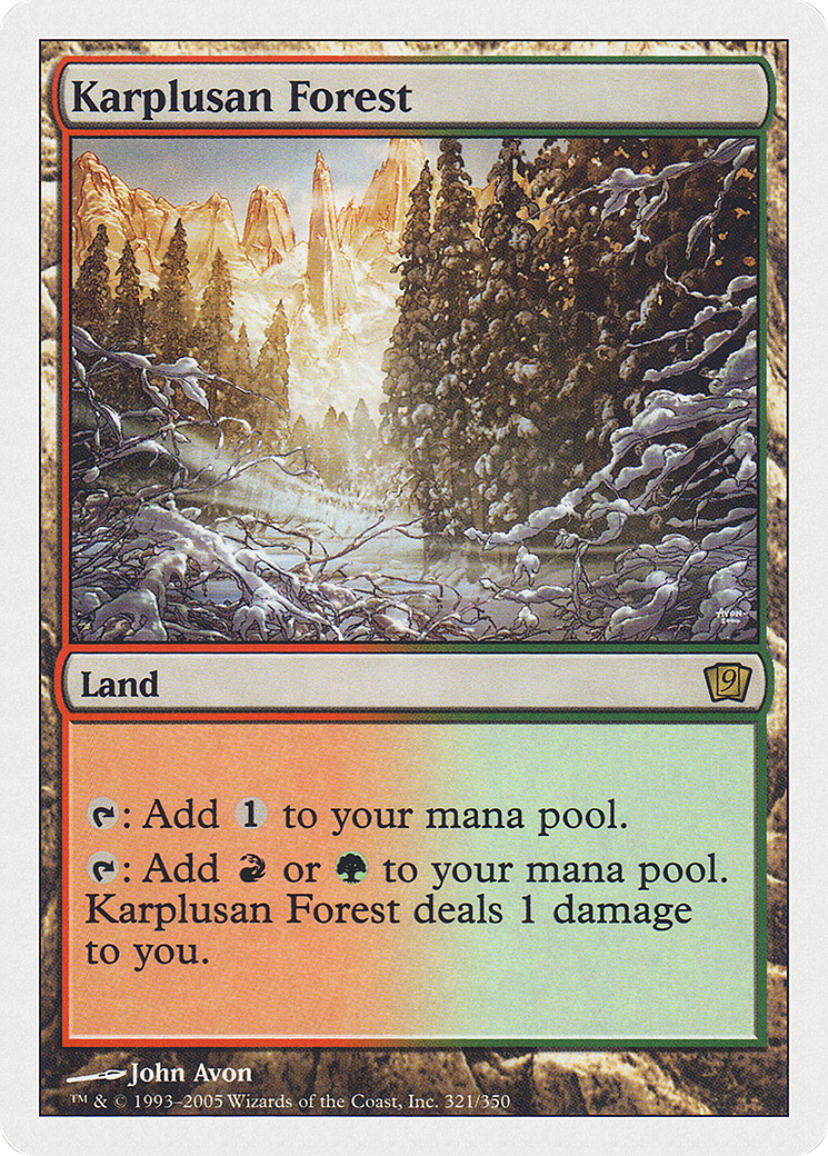 Karplusan Forest (321) Foil - Ninth Edition