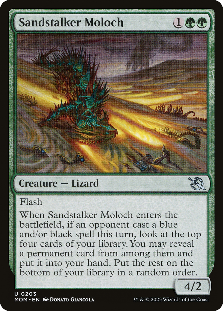 Sandstalker Moloch (203) Foil - March of the Machine