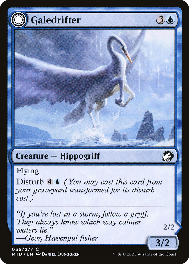 Galedrifter // Waildrifter (055) Foil - Innistrad: Midnight Hunt