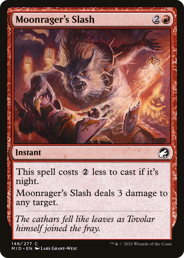 Moonrager's Slash (148) Foil - Innistrad: Midnight Hunt