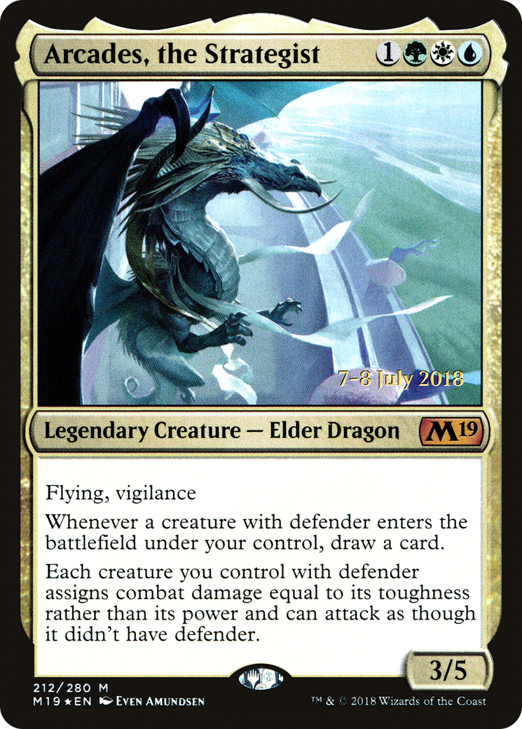 Arcades, the Strategist (212s) Foil - Core Set 2019 Promos