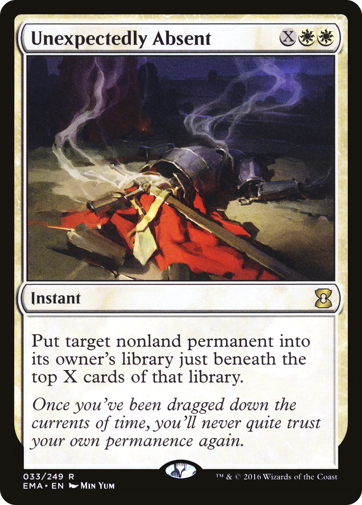 Unexpectedly Absent (033) Foil - Eternal Masters